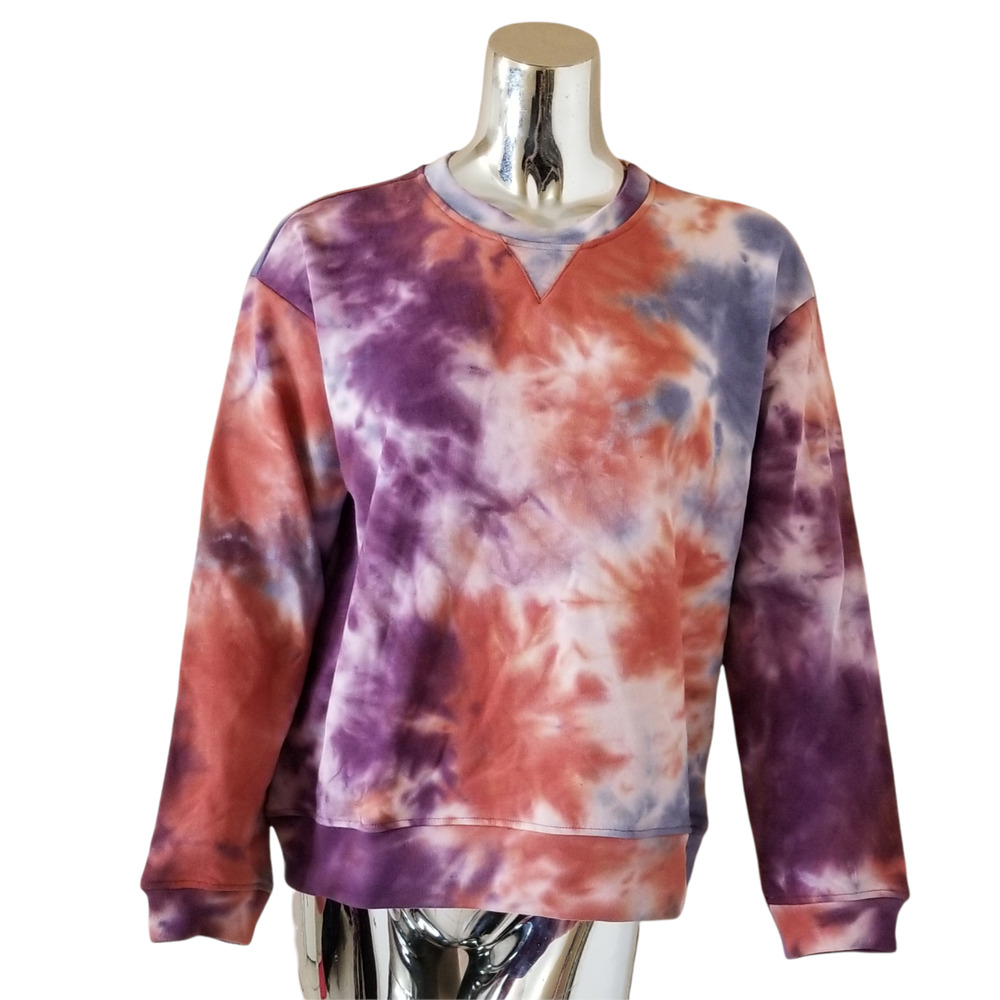 Jak & Rae Sweatshirt Womens Small Leyton Pullover Tie Dye New